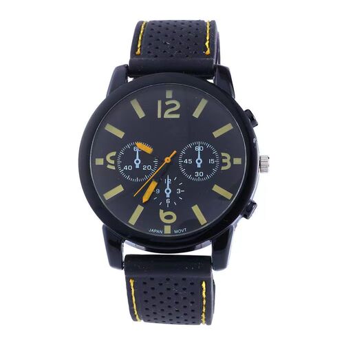 Best-selling GT fashion men's sports watch with car strap silicone band, large dial, wholesale for men