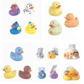 儿童沐浴洗澡戏水小黄鸭子捏捏叫PVC搪胶B哨鸭 浴室玩具外贸供应