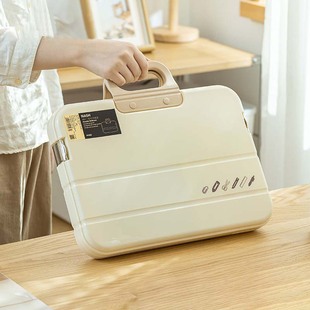 Portable Document Bag Folder A4 Paper Information Bag Test Paper Organization and Storage Artifact for Junior High School Students