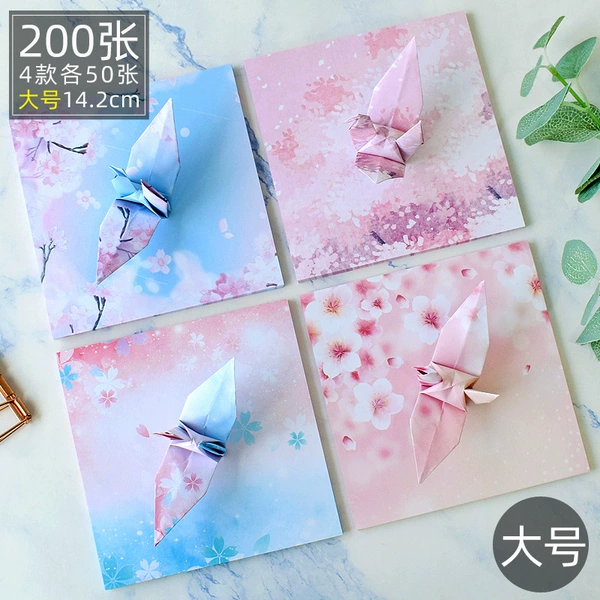 [Large] About 200 copies of cherry blossoms and origami combinations