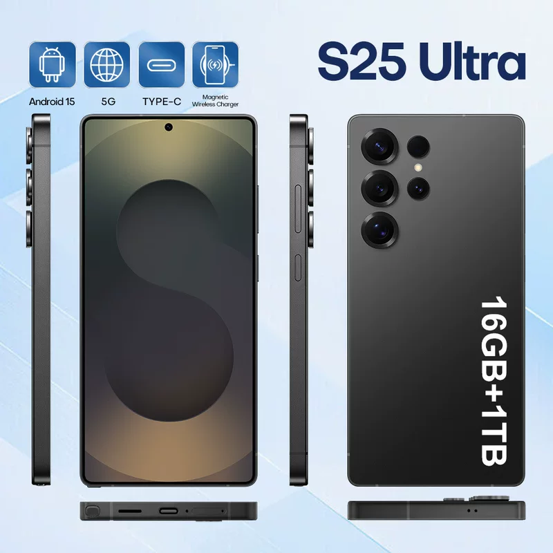 (Cross-border trading), S25, genuine smartphone, 6.75 inch, Android 4