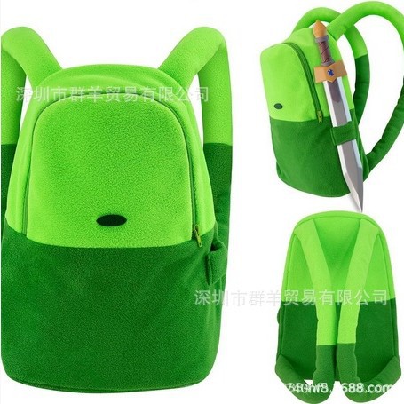 Adventure Time School Bag Adventure Time Finn School Bag Fluorescent Lightweight Trendy Cool Outdoor Backpack