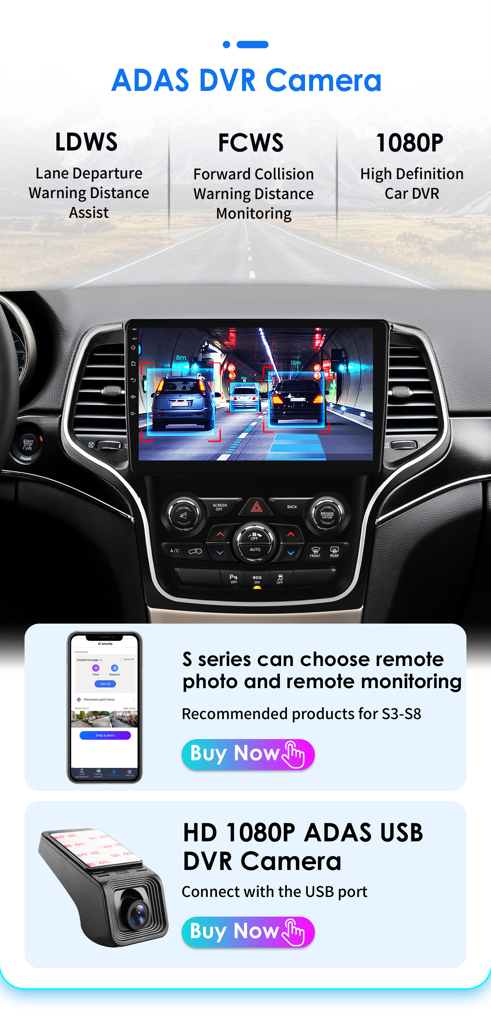 10inch Suitable for 14-22 Jeep Grand Cherokee Android Smart Large-Screen Car Central Control and Navigation All-In-One Machine
