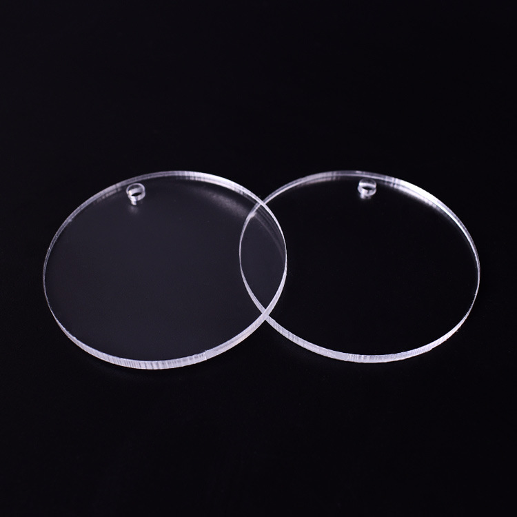 亚克力透明片PMMA双面带膜空白爱心手工DIY材料心形挂饰装饰品