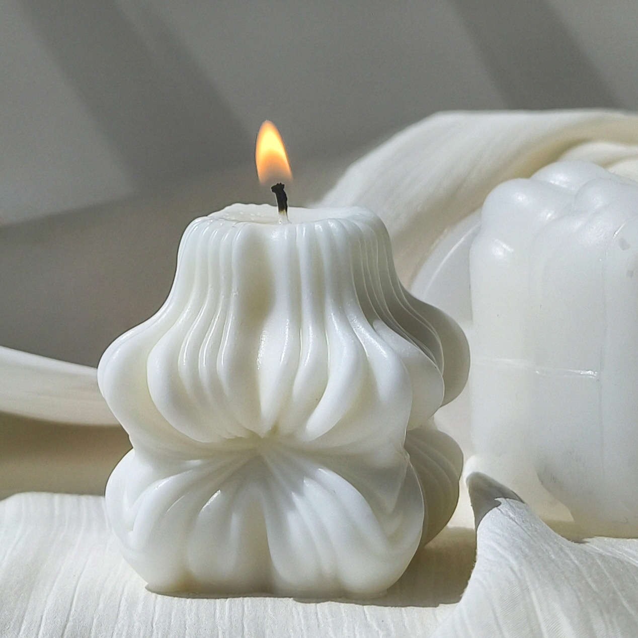 INS aromaterapia vela molde de silicona Jiahuimei pequeño cuadrado geométrico vela molde