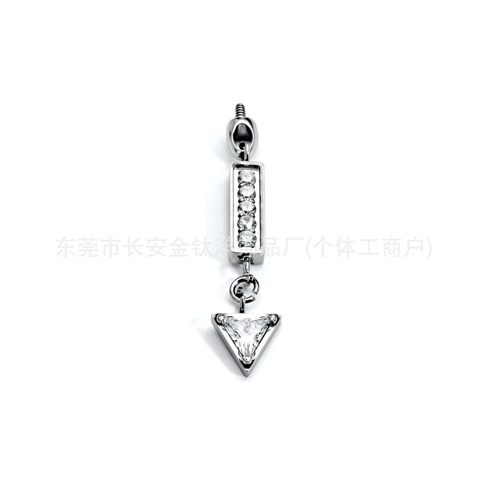 Labret piercing jewelry detail image