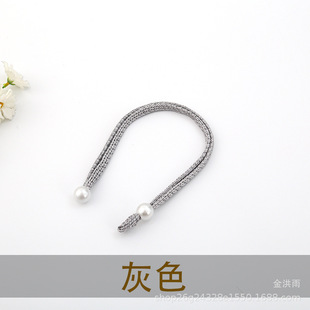 Modern minimalist curtain strap installation-free Pearl Curtain buckle creative binding rope wholesale [Oriental Pearl]]