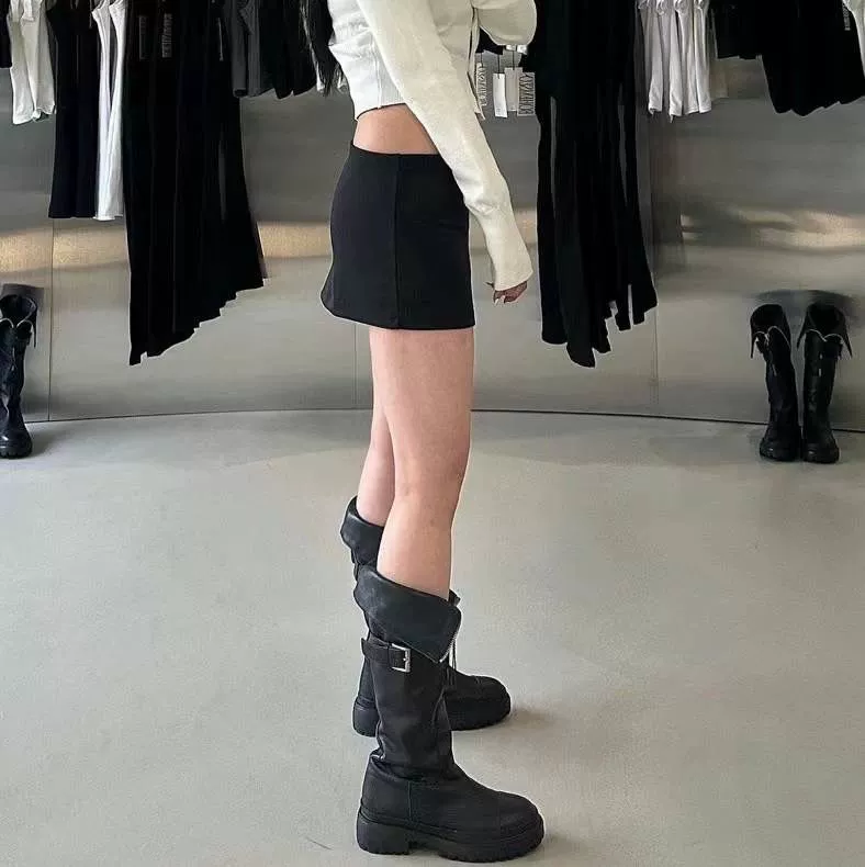 Осенние ботинки-Рыцари на толстой подошве, женские осенне-зимние модные сапоги средней длины в ретро-стиле, женские мотоциклетные сапоги