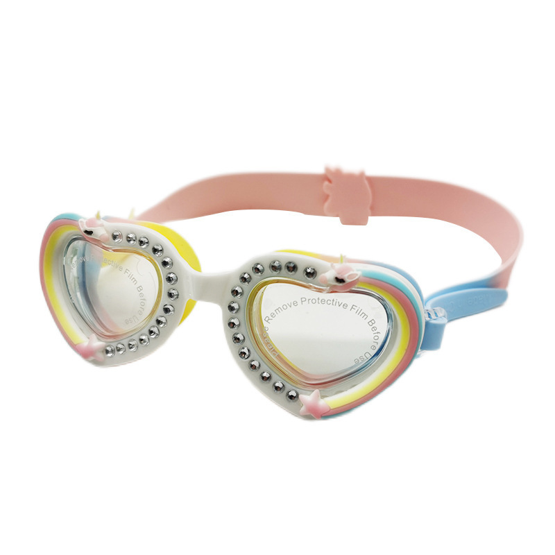 Gafas de Natación de Entrenamiento para Niños de PC y Silicona, Impermeable, Antivaho, para Entrenamiento de Natación