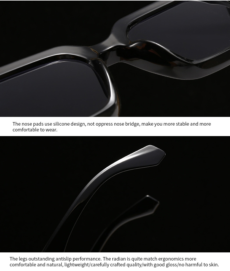 Herren Sonnenbrille Mit Quadratischem Rahmen Für Den Street-look_voghion.com
