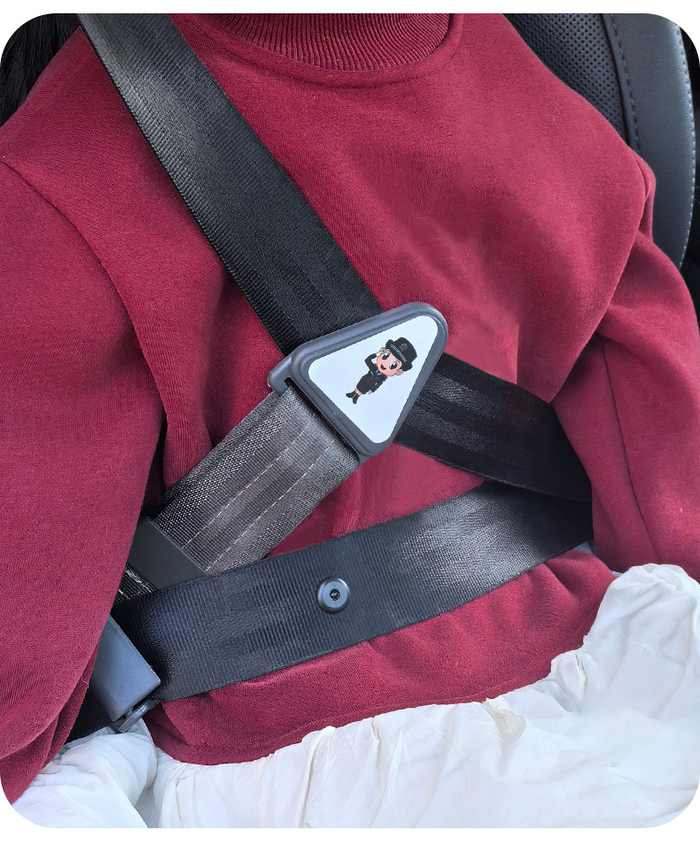 Car child seat belt adjustment retainer anti-collar baby simple seat auxiliary with stopper shoulder guard