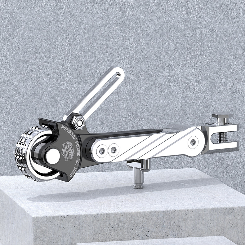 Electric vehicle adjustable single support calf side bracket electric motorcycle side support scooter battery car tripod universal