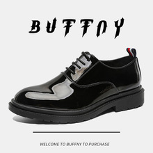 英伦风复古经典布洛克鞋尖头系带男鞋商务正装休闲通勤复古风皮鞋