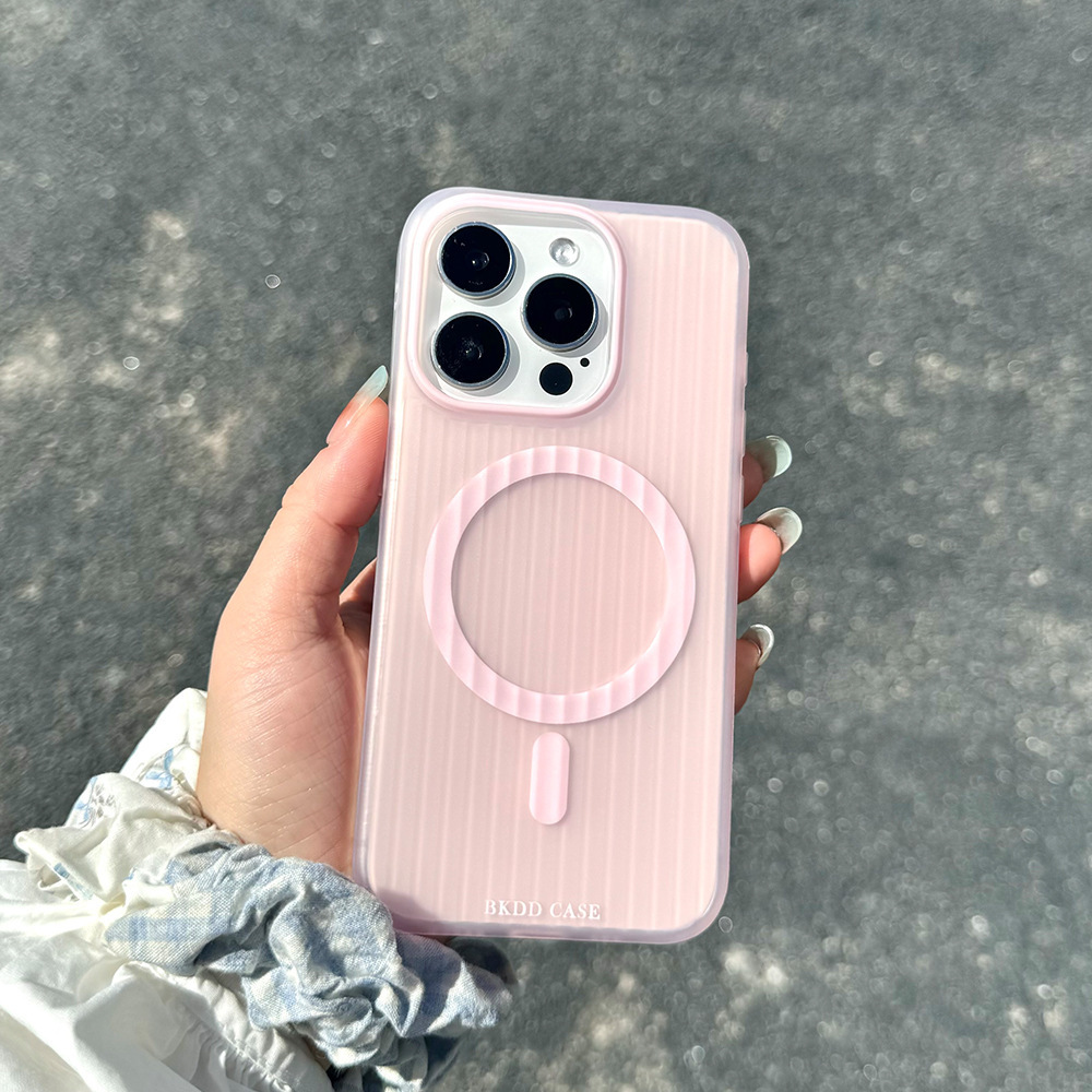 Verano pequeño, fresco y translúcido Macron adecuado para Apple 15/16 funda para teléfono móvil 14promax simple 13 mujeres jóvenes 16p