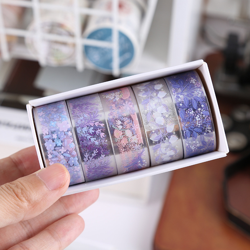 Cintas adhesivas de mascotas transparentes lindas de alto valor facial en película de cuentas de mano de aire todo el rollo de materiales decorativos DIY pegatinas pequeñas