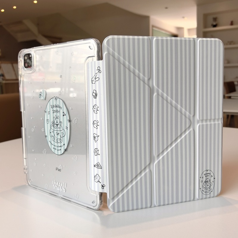 新しい ipad11 アクリル抗曲げハードシェル iPadair11 磁気フリップカバー Air6/7 保護カバーペンスロット|undefined