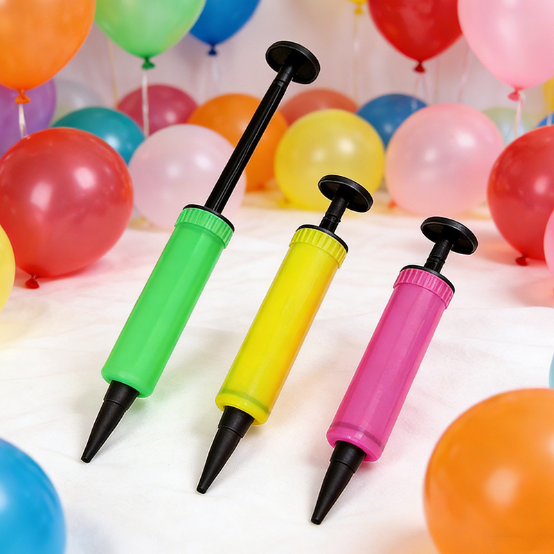 Mini portable hand-pump inflator for inflatable pillows, air beds, swimming rings, inflatable floats, and magic balloons