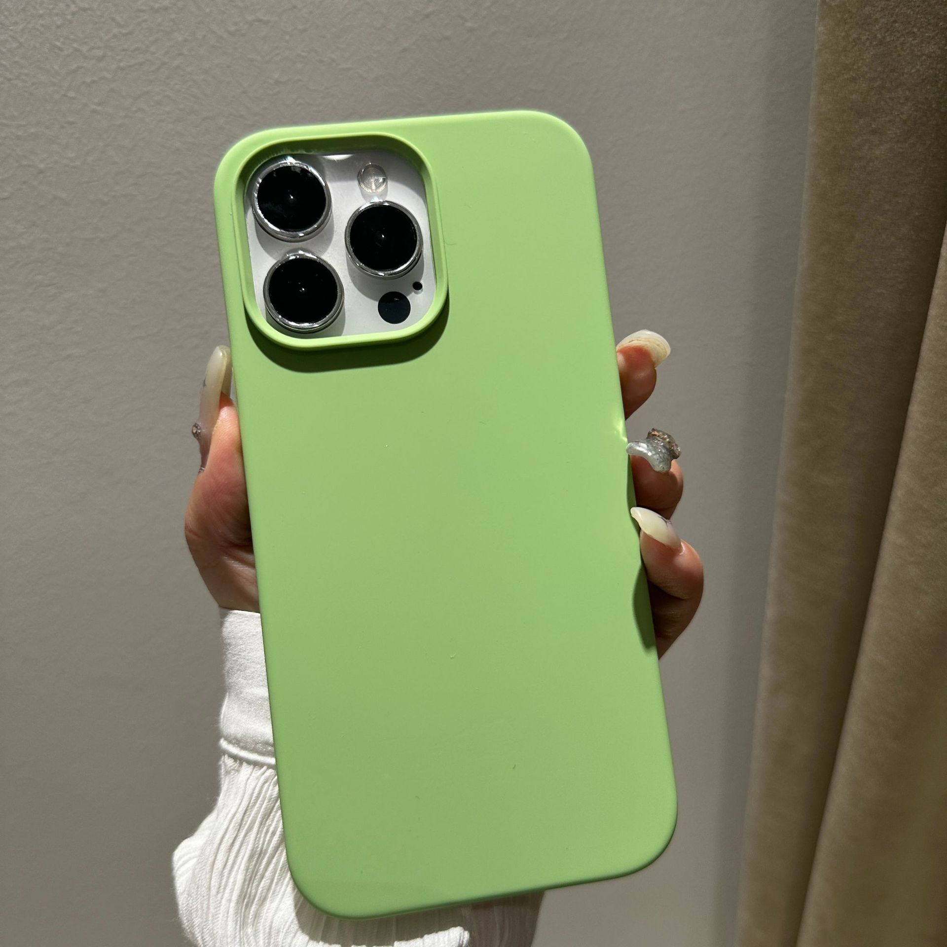 Adecuado para iphone12 funda de silicona líquida Apple 11pro piel sensación esmerilado 12max con LOGO pelusa teléfono caso