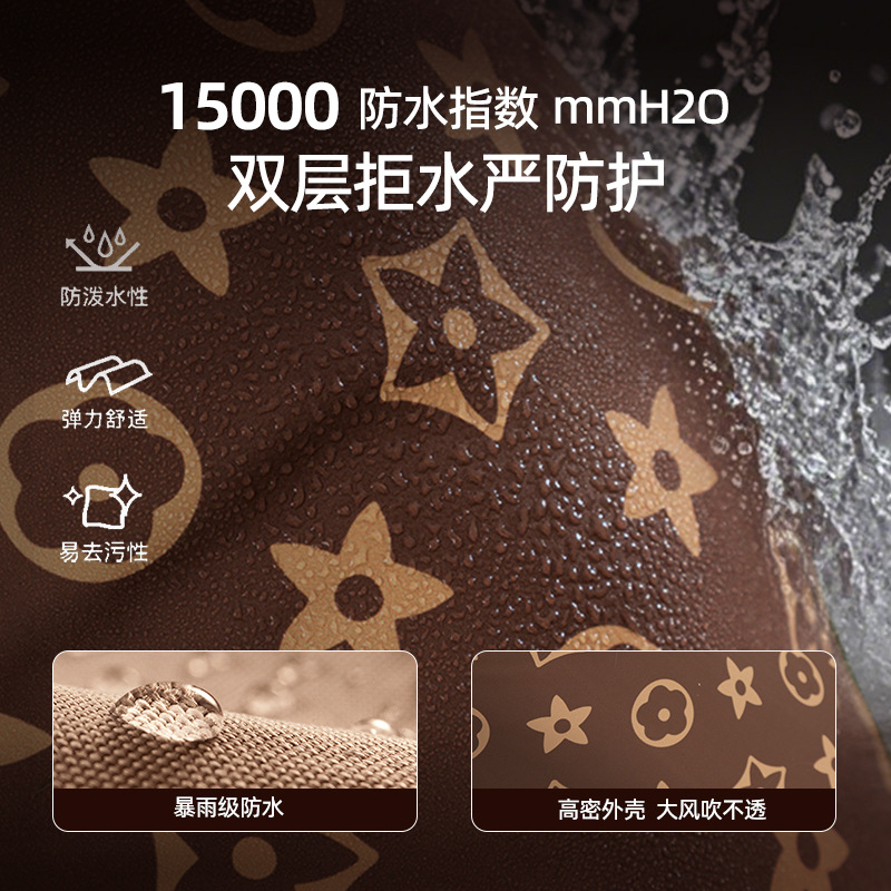 Perro clásico neutral completo impermeable para perros grande grande perro grande golden retriever todo incluido con cola de cinturón impermeable ropa para mascotas