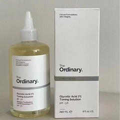 跨境The Ordinary果酸爽肤水7%甘醇酸乙醇酸化妆水240ml双标