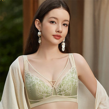 康舒美8591大胸显小侧收副乳复活草羽棉CD杯内衣调整型记忆圈文胸