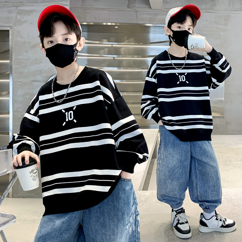 春裝新款2024衛衣兒童裝男童春秋款兒童衛衣百搭中大童炸街上衣潮