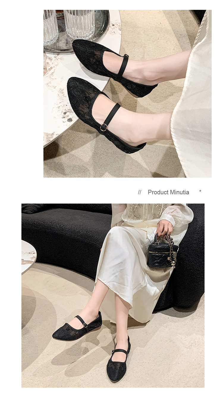Women's Plus Size Casual Loafers Pointed Toe Flat Shoes Mesh_voghion.com