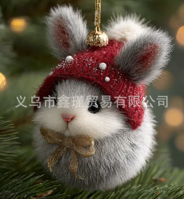 Explosiones transfronterizas mapache erizo decoraciones de árbol de Navidad búho decoraciones de Navidad colgantes planos acrílicos image 14