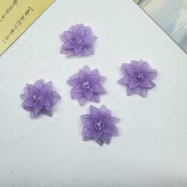 编织甜美多层太阳花朵 diy包包耳钉胸花鞋花头饰发簪饰品装饰批发