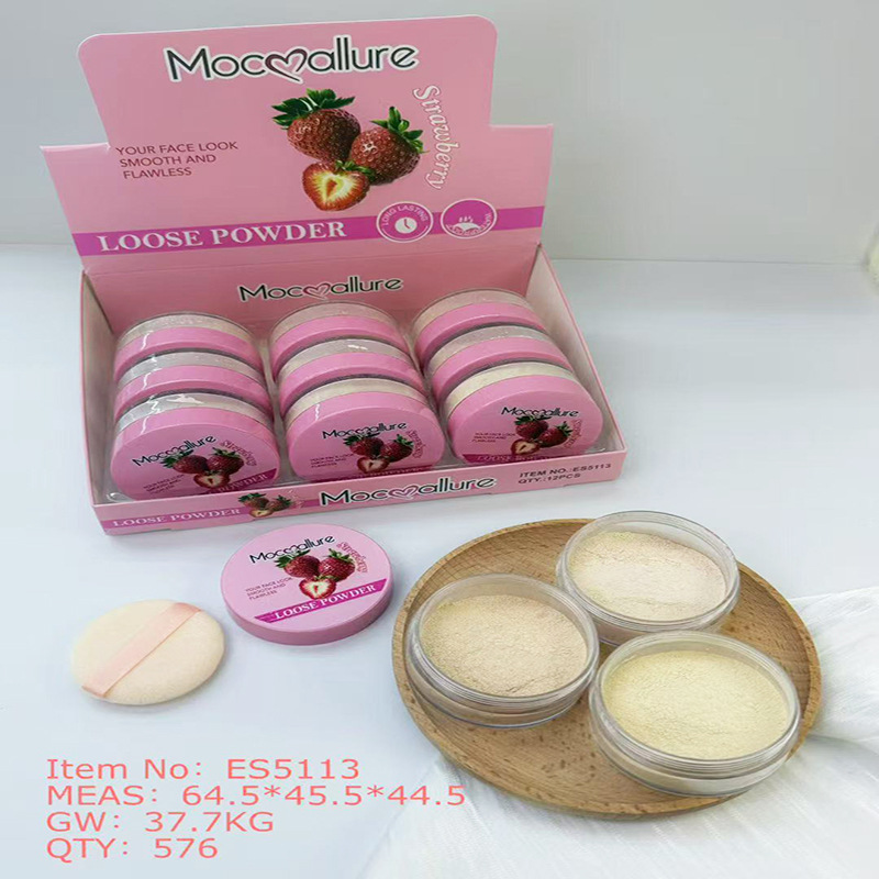 Polvo Suelto Fijador de Maquillaje Impermeable Resistente al Sudor Control de Aceite