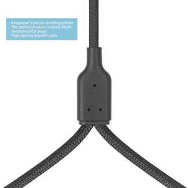 1个 尺寸：300cm 颜色：图片色 材质：pvc+金属 镀金头金属壳2RCA