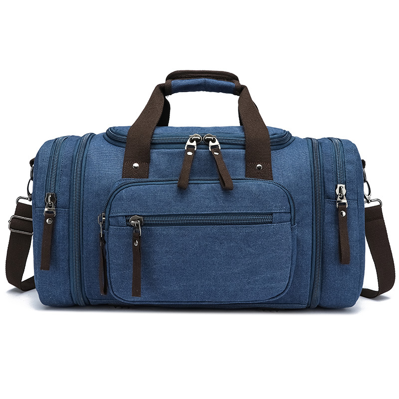 Estilo coreano transfronterizo de gran capacidad de equipaje bolsa de viaje casual de moda al aire libre crossbody portátil bolsa de viaje de lona