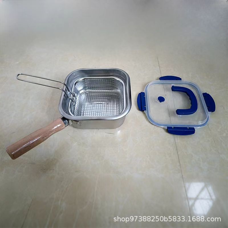 자석사각튀김기(파란뚜껑) + 튀김바구니 [1박스 45개입]