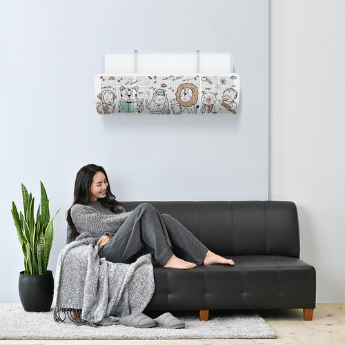 Air conditioning windshield household breathable windshield confinement anti-direct blow wind guide windshield hanging without punching