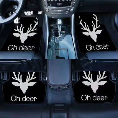 Clean Suede Foot Mat Car Universal Foot Pad - ohdeer-main-driver-single-piece-5064cm