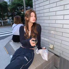 现 韩国小众设计th*barnnet八奶家拉链连帽针织开衫空调罩衫外套