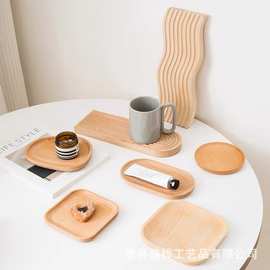 现货木质餐盘水果面包托盘家居可来图定牛奶面包早餐盘茶盘甜品盘