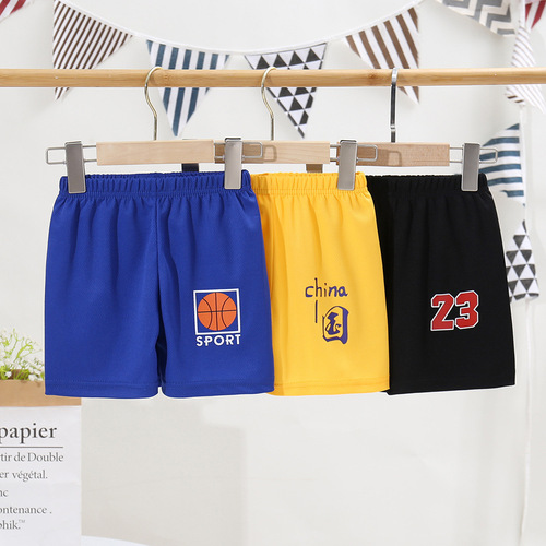 Children's clothing, children's casual quick-drying shorts, sports loose and breathable shorts for boys and girls, medium and large children's pants wholesale