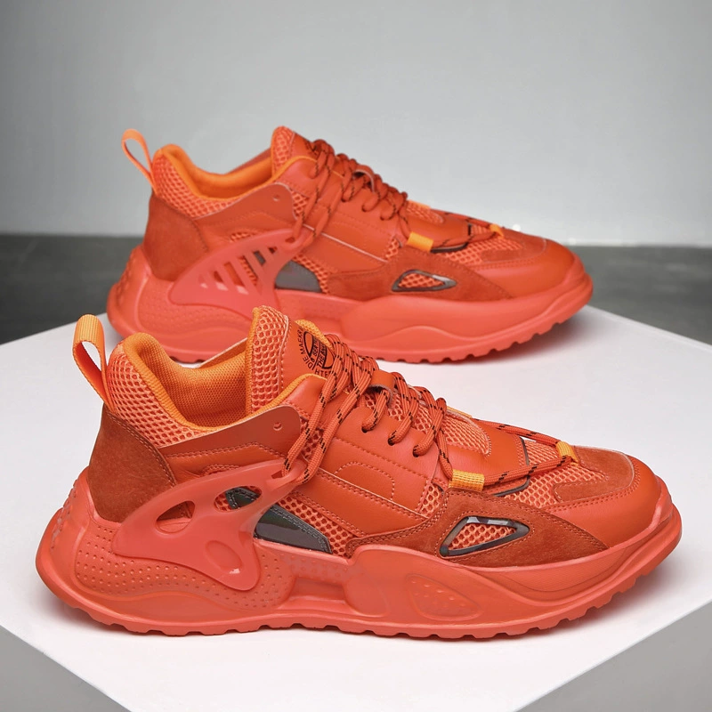 Весной и осенью новые мужские кроссовки на толстой подошве, Спортивная повседневная обувь для досок в стиле кибер-знаменитостей, Мужская сетчатая дышащая обувь Torre, модная мужская обувь