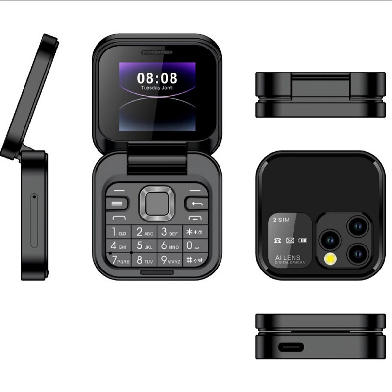 売れ筋 i16mini ミニフリップ携帯電話デュアル SIM デュアルスタンバイ高齢者非スマートフォン外部シングルボタン高齢者携帯電話|undefined
