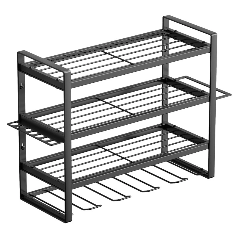 Wall-mounted power tool rack garage warehouse storage storage rack multi-functional hardware tool classification placement rack