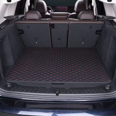 Trunk Mat trunk mat, diamond-shaped trunk - blackred-70100cm