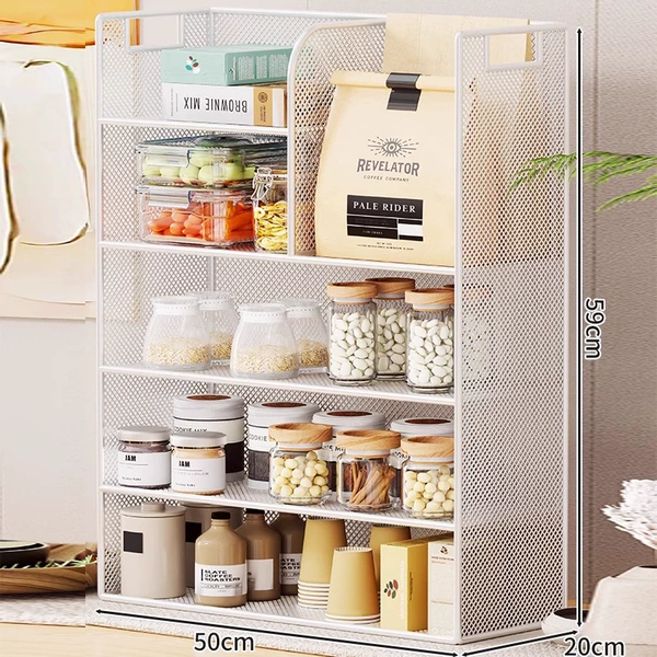 【Five-layer large size】White rack grid model₲
