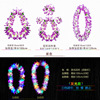 The Hawaiian Flower Ring Games Performance Area Awarding the neck ring color glowing ring night scenes grass dancing chest rings props