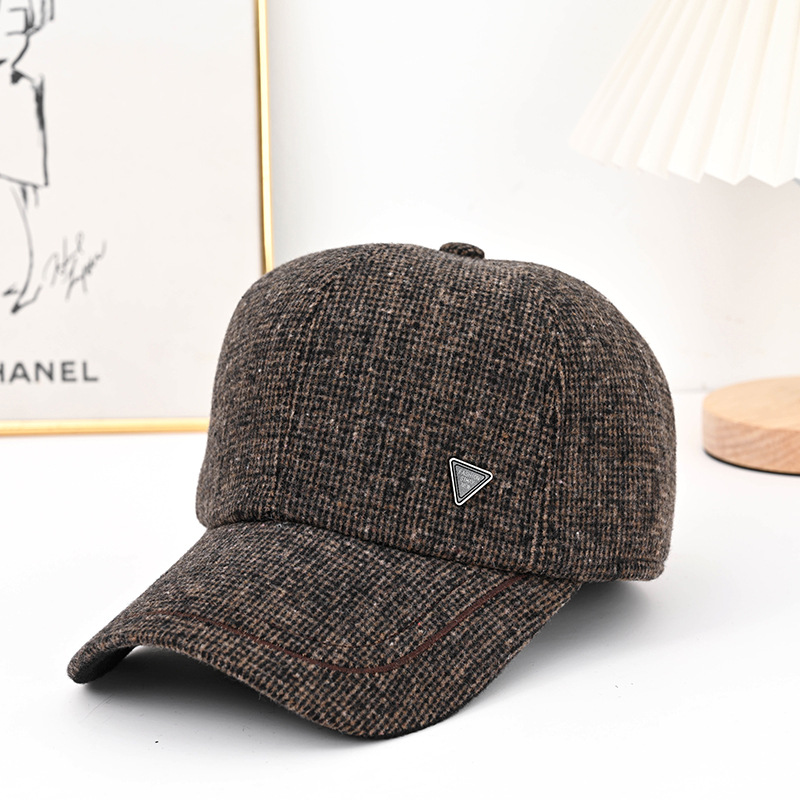 Triangular cap—brown