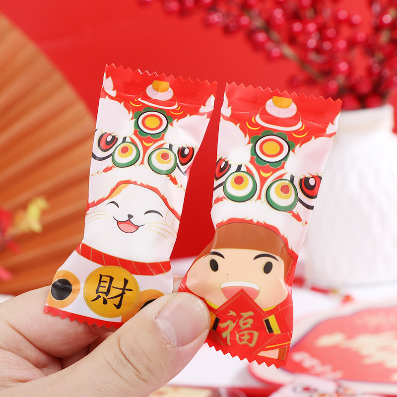 Año nuevo copo de nieve bolsa de vaca bolsa de dulces máquina de sellado Bolsa Nacional marea bolsa de galletas bolsa de turrón sello