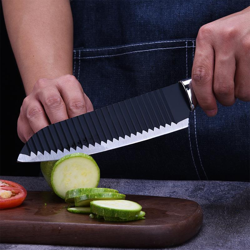 Inventario de acero inoxidable 4 piezas de regalo cuchillo de colza roja de red utensilios de cocina combinación de cuchillo negro cuchillo de atadura