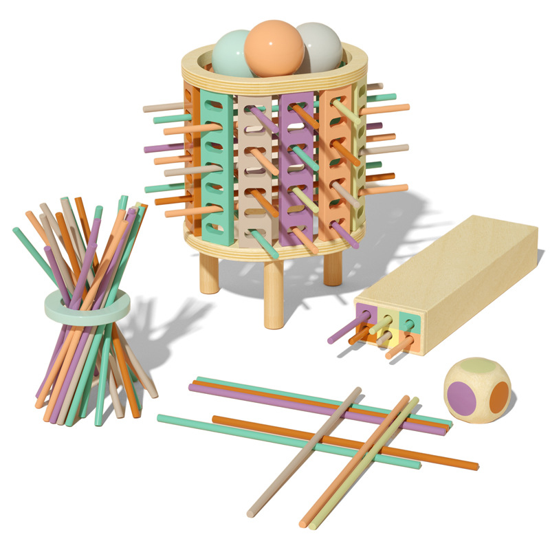 El juego de palos de madera, el pensamiento lógico del cerebro, la concentración, el entrenamiento de juguetes infantiles de combate doble, más en un juego de Mesa
