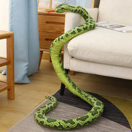 动物形象蛇花斑蟒蛇毛绒公仔儿童玩具搞怪系列抱枕批发