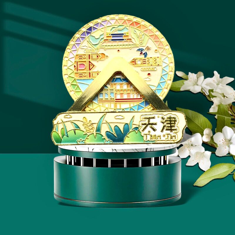天津城市系列文创旋转金属冰箱贴地标磁吸冰箱贴旅游纪念品伴手礼|undefined